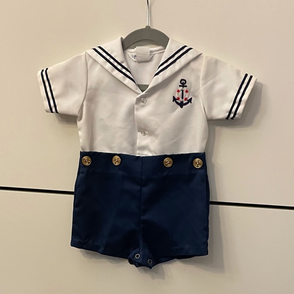 Vintage Sailor Outfit Size 18 Months